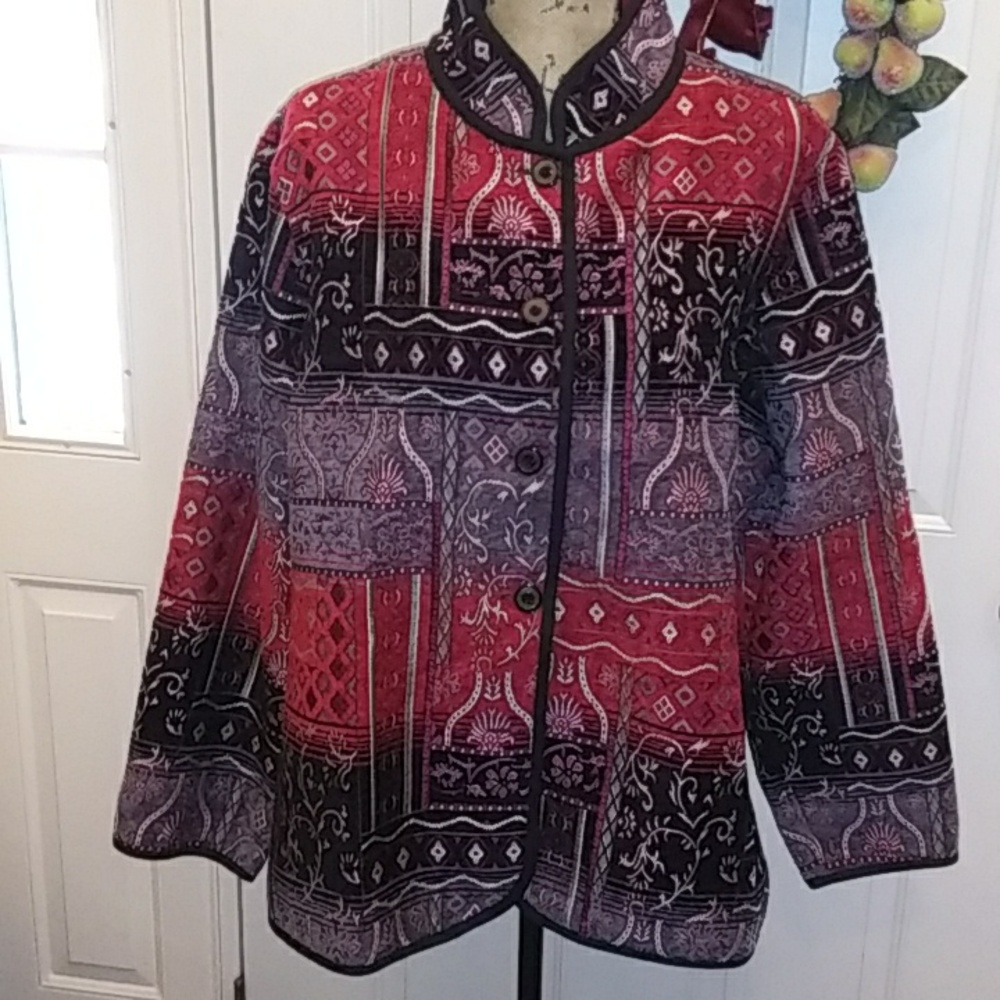Drapers and Damon's mandarin style boho jacket, VGUC